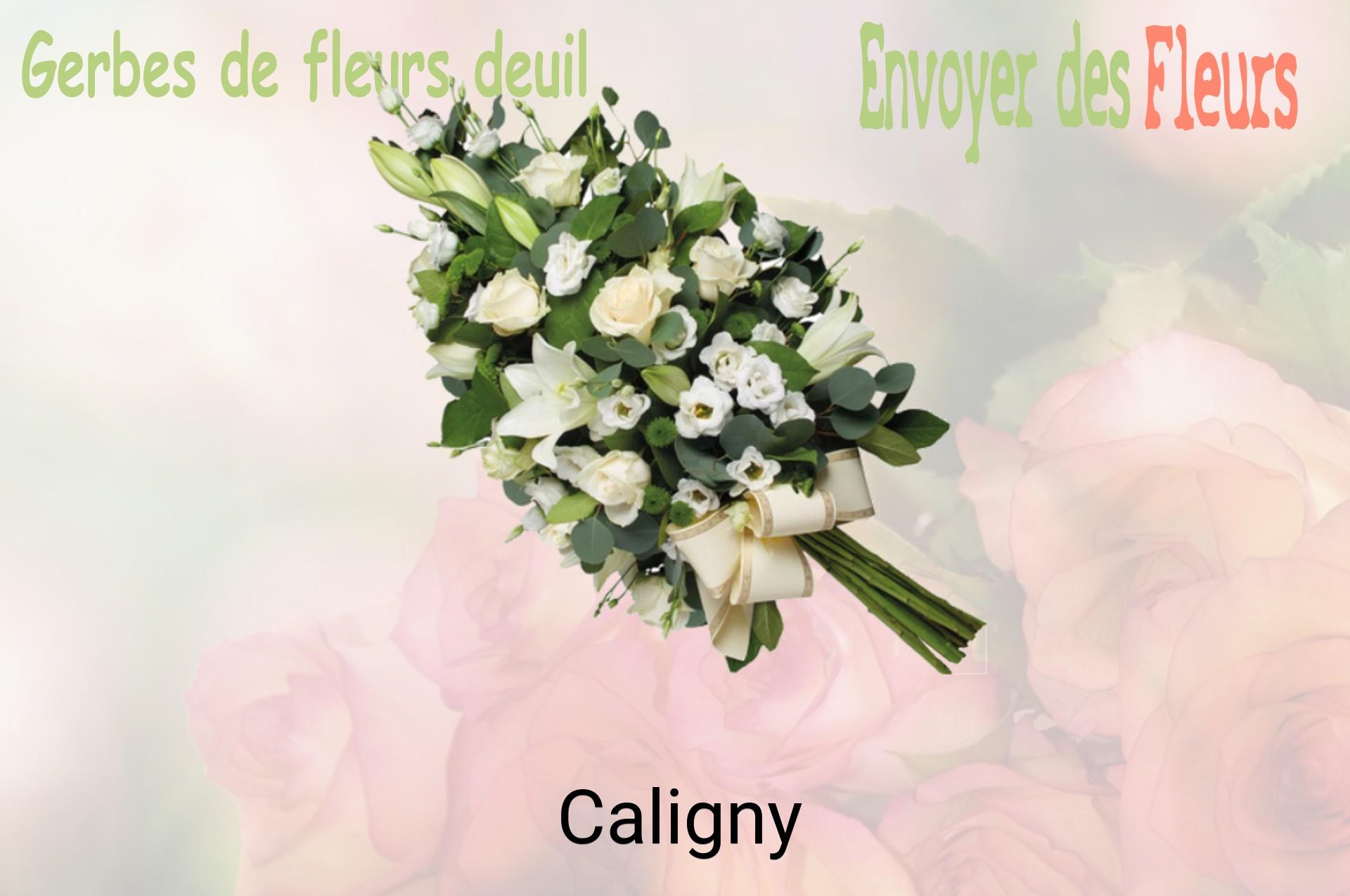 Gerbe de fleurs de deuil livrée à Caligny